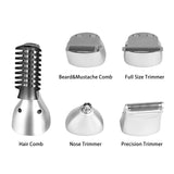 Sminiker Professional 5 in 1 Multi-functional Waterproof Man's Grooming Kit Hair Clippers Beard Trimmer Kit Body Groomer Kit of Mustache Trimmer Nose Hair Trimmer Precision Trimmer