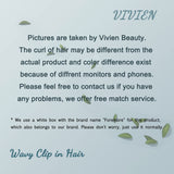 Vivien Natural Black Kinky Straight Clip in Hair Extensions 18 inches Off Black Clip in Human Hair Extensions Yaki Straight 7pcs Brazilian Human Hair Clip ins for Women 120G