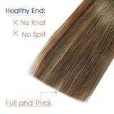 JoYoung Black Ombre Tape in Hair Extensions 20inch Natural Black to Dark Brown with Ash Blonde Ombre Tape in Extensions Human Hair Balayage Tape Extensions 10pcs 25g 20inch