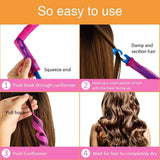 fani 40 PCS Magic Hair Curlers, Wave Hair Curlers Styling Kit with 2 Styling Hooks, Magic Spiral Curls Wave Hairstyles for Long Hair (30cm, 55cm)