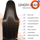 VeSunny Blonde Ombre Brown Clip in Hair Extensions Real Human Hair Double Weft Hair Extensions Silky Straight Natural Remy Hair Soft 14 Inch 7PCS 120 Grams