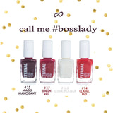Eternal 4 Nail Polish Collection Call me Boss Lady – 4 Pieces Set: Long Lasting, Quick Dry Lacquer