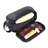LEEFE Toiletry Bag for Men, Waterproof Travel Toiletry Organizer Bag, Shaving Bag Dopp Kit Bathroom Toiletries Organizer PU Leather Cosmetic Bags