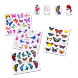 Butterfly Nail Art Stickers, 30 Sheets Nail Decals Butterfly Flowers Design Nail Stickers Manicure Tips DIY Nail Decoration (More Than 400Pcs)