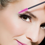 1000 PCS Disposable Eyelash Mascara Brushes Wands Applicator Makeup Brush Tool Kits,Pink