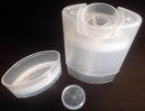 (6) Clear Plastic Deodorant Containers - New & Empty 2.5 Oz