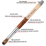 A&K LYDIA Acrylic Nail Brush Crimped for acrylic application Manicure crystal Powder Pedicure-2pcs Pure 100% Konlisky Sable hair Acrylic Nail Detail and Nail Art Liner Brush Wooden handle (Size #12)