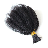 ZigZag Hair Afro Kinky Curly Hair Bulk No Attachment Brazilian Virgin Human Braiding Hair Bulk 4B 4C Virgin Hair Bulk For Braiding 1 Bundle 100% Unprocessed Virgin Human Hair Bulk (22inch, 4B 4C)