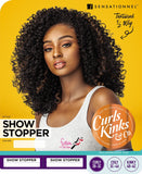 Sensationnel Curls Kinks & CO CURLY 3B-3C Instant Weave Half Wig - IW SHOW STOPPER (99J [Dark Wine])