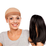 12 Pieces Silicone Wig Grip Band Transparent Silicone Wig Headband Sweat-proof Seamless Wig Band with Stretchy Nylon Wig Caps Stocking Wig Caps for Wigs Sports Yoga (Eye-catching Colors)