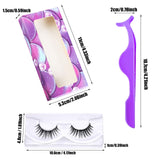 90 Pieces Empty Eyelash Case Set Include 30 False Eyelash Storage Box Empty Eyelash Packaging Box, 30 Eyelash Tray, 30 False Eyelash Applicator Tool Eyelash Extension Tweezers (Fish Scale)