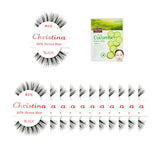 12X Eyelashes - #415 Christina 100% Human Hair Fake Eyelashes