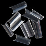 MAKARTT 500pcs C Curve Nail Tips Clear Acrylic Gel False Nails 10 Sizes for Nail Salons and DIY Nail Art