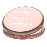 sedmart Mom Birthday Gifts from Daughter and Son,Sentimental Engraved Compact Mirror for Women-Remember I Love You Mom