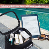 Byootique 420D Clear Nylon Makeup Travel Toiletry Bag Portable Lightweight Mini Transparent Cosmetic Storage Organizer S