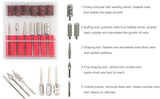 Portable Electric Nail Drill Professional Nail File Kit Acrylic Nail Tools for Gel Nails, Manicure Pedicure Polishing Shape Tools for Home Salon-Green Color