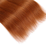 1B/30 Ombre Brazilian Hair Straight 1 Bundle Black to Dark Brown Silky Straight Human Hair Extensions (1 Bundle 22", 1B/30)