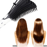 2 Pcs Detangling Brushes, Scalp Massage Comb Hair Detangler Brush for Curly 3a to 4c Kinky Wavy Coily Wet Dry Natural Long Thick Hair(Black)
