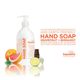 Sapadilla 106088 Grapefruit + Bergamot Hand Soap, 2 Pack, Clear, 24 Fl Oz