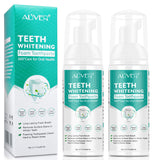 Teeth Whitening Toothpaste, 2 Pack Citrus Baking Soda Toothpaste, Foam Whitening Toothpaste, Ultra-fine Mousse Foam Deeply Cleaning Gums, Stain Removal, Natural Mouth Wash Water (2 x 60ml)