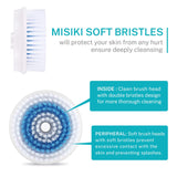 Facial Cleansing Brush Head Replacement, Facial Cleansing Brush Head, For Clogged and Enlarged Pores(2blue2sens)