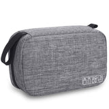 Travel Toiletry Bag Dopp Kit, Waterproof Hanging Toiletries Shaving Organizer Hygiene Bag for Women Men Compact Portable Gym Shower Bathroom Toiletry Storage Bag (Gray)
