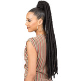 Bobbi boss Synthetic Hair Drawstring Ponytail Speedy SPUP42 Faux Loc L (1B)