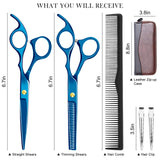 Professional Hair Cutting Scissors , Hair Scissors Set , Barber Scissors Kit ,hair Shears Scissors for Hair Cutting Thinning Shears for Women Men, Haircut Scissors Hair Trimming Scissors