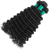 Misoun Hair Brazilian Virgin Hair Deep Wave Hair One Bundle 22inch 100% Unprocessed Human Hair Extension Weave Weft (100+/-5g)/bundle Can be Dyed and Bleached