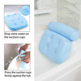 Mesh Spa Bath Pillow for Bathtub, Luxury Bath Pillows for Tub Head Neck Shoulder Support Bath Accessories with 6 Powerful Suction Cups