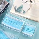 Face Storage Box, Portable Storage Clip, [2Pack]Convenient To Carry Out, For Repeated Use Storage Clip-for School, Office, Portable Plastic Storage Box (Medium)