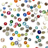 Assorted Mix Colors Colorful 2058 Swarovski Crystal Nail Art Tiny Small Mixed Sizes ss5 ss7 ss9 Flatbacks No Hotfix Rhinestones