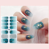 NICENEEDED Nail Full Wraps Polish Stickers Set Supplies With 5 Sheets Self-Adhesive Nail Art Decals Strips Manicure Kits Nail Art Designs For Women Girls(Color 5)