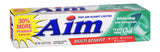 Aim Toothpaste Gel Whitening Mint 6 oz (Pack of 12)