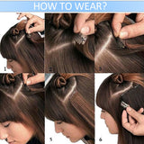 20inch #613 Bleach Blonde 8 Pieces 18 Clips Straight Hair Extensions Grade 7A Full Head Virgin Hair Extensions Lakihair