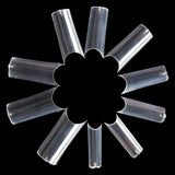 MAKARTT 500pcs C Curve Nail Tips Clear Acrylic Gel False Nails 10 Sizes for Nail Salons and DIY Nail Art