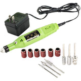 Portable Electric Nail Drill Professional Nail File Kit Acrylic Nail Tools for Gel Nails, Manicure Pedicure Polishing Shape Tools for Home Salon-Green Color