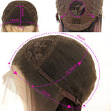 QD-Tizer Ombre Ginger Color Sliky Straight Hair Wigs with Baby Hair Heat Resistant Synthetic Lace Front Wigs for Fashion Women 24 inch