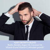 Premium Hair Growth Conditioner with Biotin, Keratin, Argan Oil & Anti Hair Loss Complex Helps Deep Treatment of Damaged, Dry & Colored Hair for Men & Women, Sulfate Free, 8oz