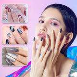 Miniyu 1000PCS Fake Nail Tips, French Style Half Cover Clear and Natural Coffin Acrylic Nail Kit for DIY at Home or Professional with 2 Boxes of 10 Sizes Each Box