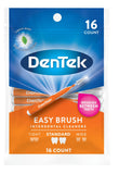 DenTek Easy Brush Interdental Cleaners, Mint 16 count( Pack of 6 )