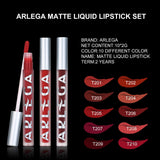 10pcs Matte Liquid Lipstick Set, Arlega 0.07 oz Full Size Velvety Smooth Full Pigmented and Long Lasting Waterproof Lipgloss for Daily and Party Makeup, Gift for Women