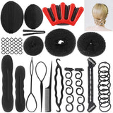 Hair Styling Accessories Kit Fashion Hair Design Styling Tools Magic Simple Fast Hair Braid Tools DIY Hair Accessories for Women and Girls (12 Styles)