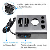 Professional Salon Electrical Appliance Curling Flat Iron Hair Dryer Blower Holder with 3 Power Plug Socket