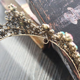 Yean Baroque Crowns and Tiaras Gold Rhinestones Bridal Queen Crown Bride Wedding Tiara for Women and Girls