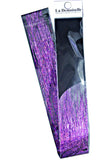 40" Sparkling Hair Tinsel 100 Strands (Purple Orchid)