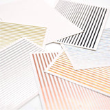 JAKSSO 12 Sheets 3D Metallic Nail Stickers for Women Gold Silver Nail Decals Chains Stripe Lines Adhesive Nail Art Stickers for Acrylic Nails Manicure DIY and Nail Salon