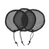 6pcs Black Ponytail Net Wig Caps For Making Guleless Hairnet Hair Wig Making Tools Bun Maker Hair Net For Women (L/Round(6Pcs))