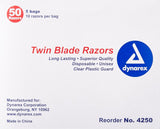 Dynarex Twin Blade Razors BX/50