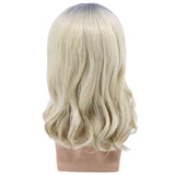 Hulaidywig Blonde Wig for Men Joe Exotic Costume Wig(6 Earrings - Mustache - Choker - Wig) (Wig + Black Choker)
